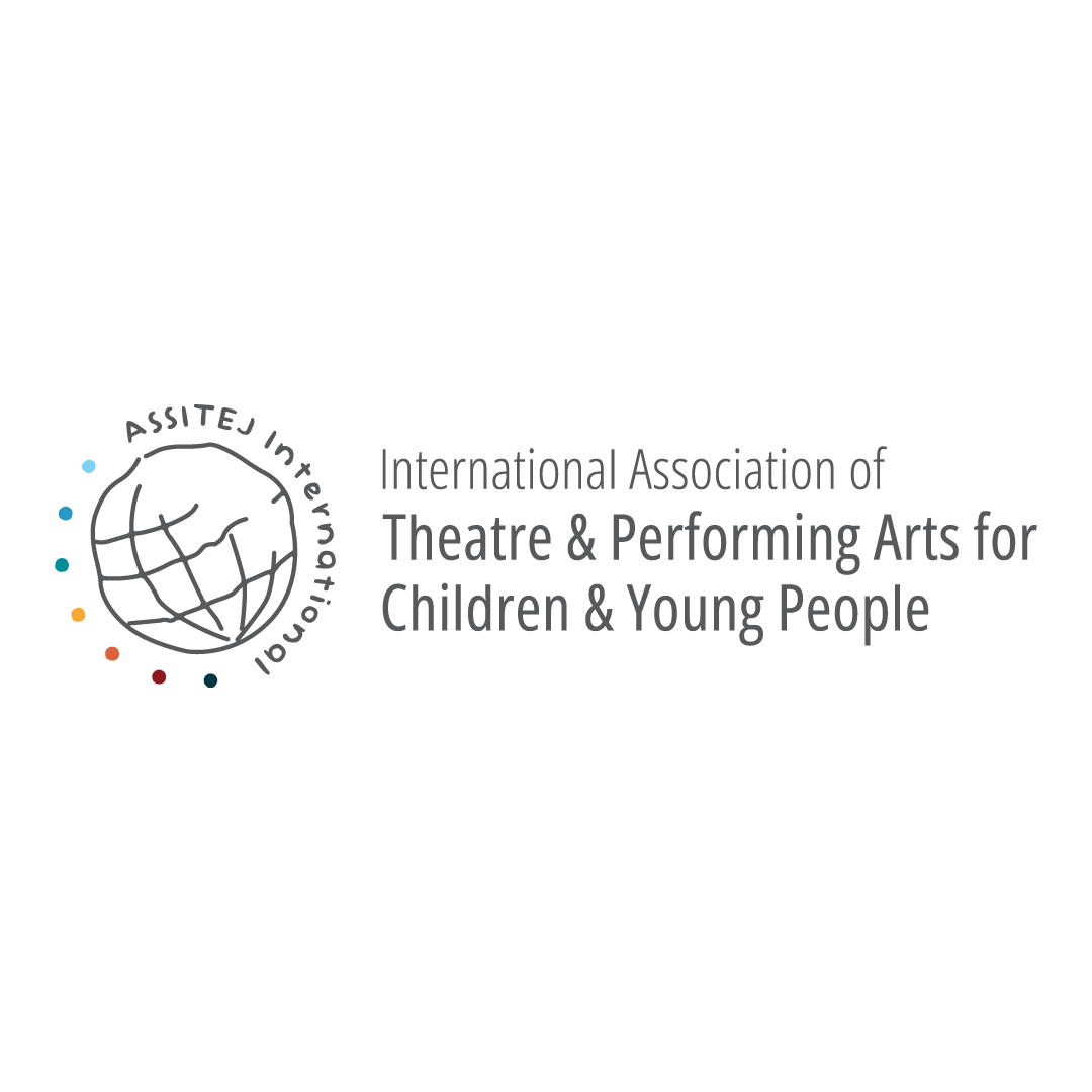 Logo of a globe with ASSITEJ International.