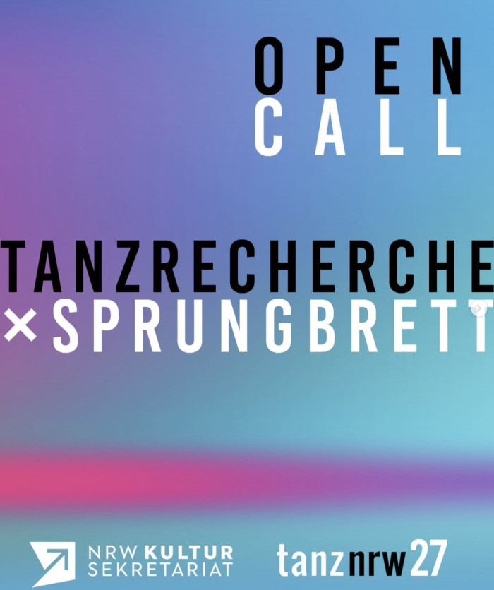 Title of the call on a multi-coloured background. 