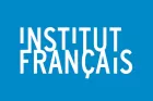Institut français logo: name in white block capitals on a turquoise-y background. 