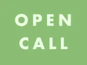'Open call' on a coloured background.