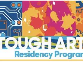 A colourful illustration with the text 'Tough Art Residency Program'.