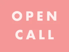 'Open call' on a light coloured background.