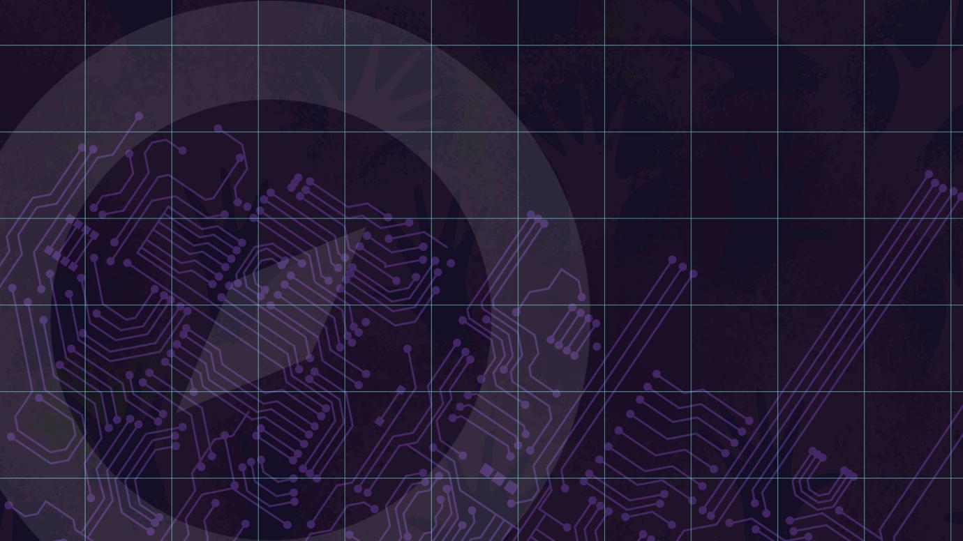Computer connections on a dark background.