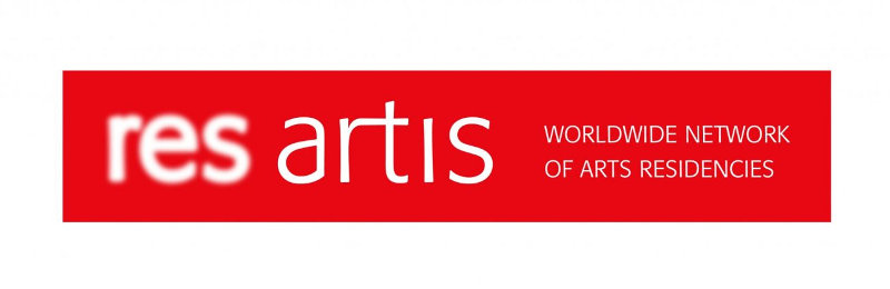 Logo for RES Artist - name in white on a red background. The artis is crisp and thin, while the res is fat and blurry.