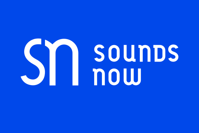 Sounds Now logo, with a big S and N drawn together in a kind of sigil.