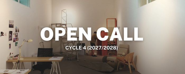 'Open call' on a photo of studio space. 