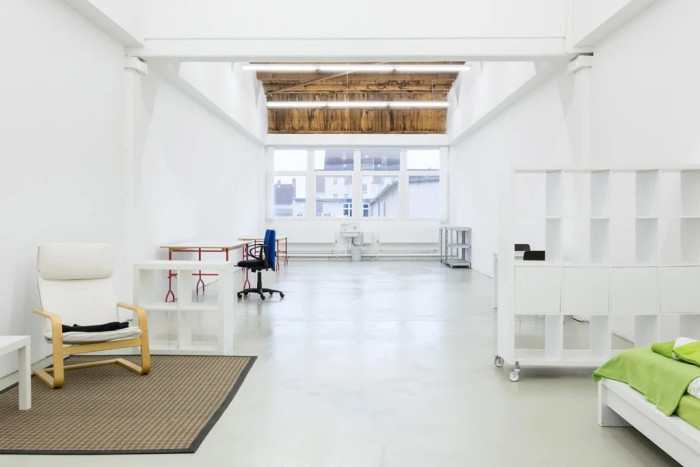 An empty, studio space. 