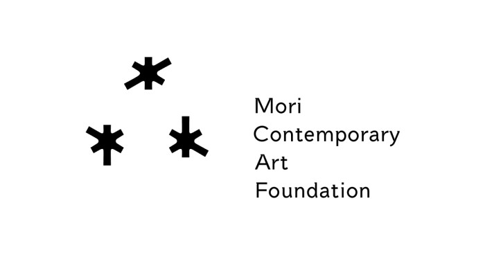 Stars and the name of the organisation in black on white. 