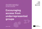 Title of the funding guide on a coloured background.
