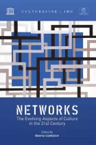 Cover for Networks book. Illustration of a rhizome network of lines, like roots or crossing pipes.