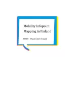 Multi-coloured speech bubble containing the title of the publication: Mobility Infopoint Mapping Finland.