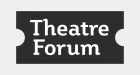Theatre Forum logo - name inside the shape of a theatre ticket stub.