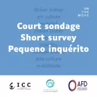Court sondage, short survey, pequeno inquérito.