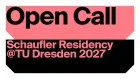 Title of the call on a coloured background. 