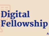 Text 'digital fellowship' with a graphic of a computer.