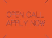'Open call apply now' on a coloured background. 