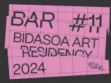 Graphic saying 'BAR #11 Bidasoa Artist Residency 2024'.