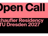 Title of the call on a coloured background. 