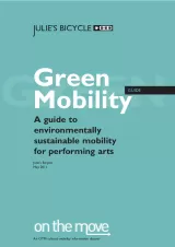 Cover for the Green Mobility Guide - title text on a soft greeny-bluey background.