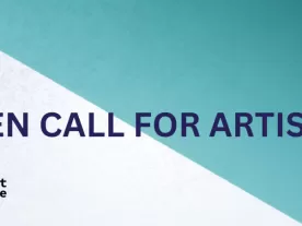 A graphic of the project with the text 'Open call for artists'.