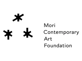 Stars and the name of the organisation in black on white. 